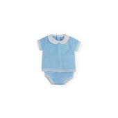 Sardon Baby Boy Blue Knitted Top and Shorts